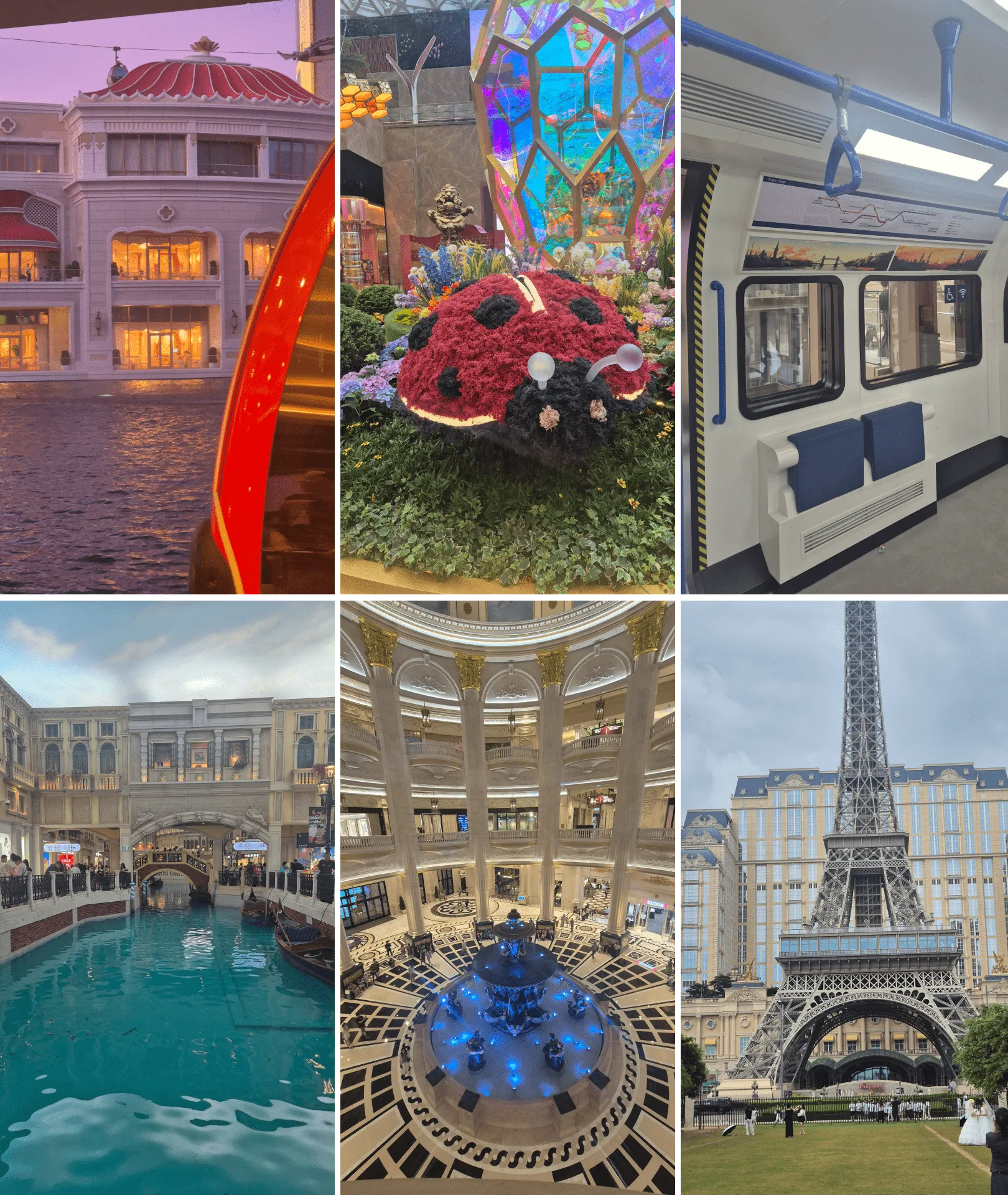 Pictures taken in various casinos in Macau
